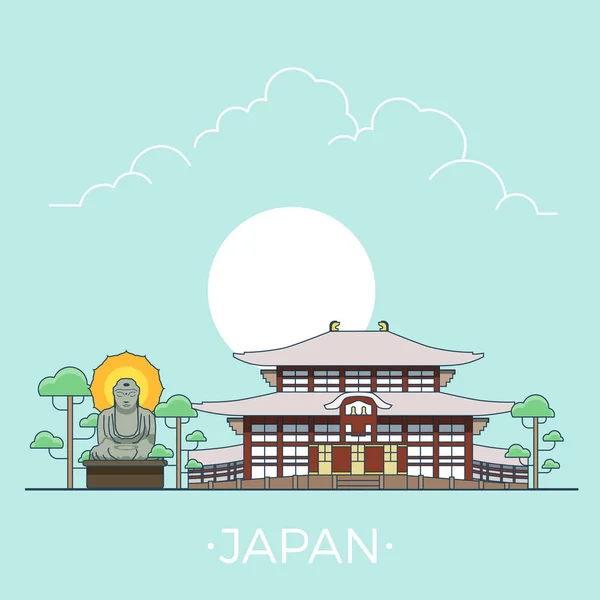 Japan country design template. — Stock Vector