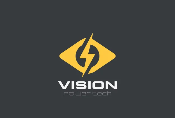 Flash Μάτι Λογότυπο Πρότυπο Διάνυσμα Αφηρημένο Σχέδιο — Διανυσματικό Αρχείο