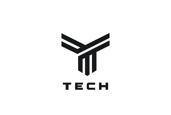 Letter Logo Vector Ontwerpsjabloon Lineaire Stijl — Stockvector