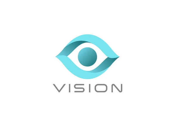Eye Logo Abstract Design Vector Template — Stock Vector