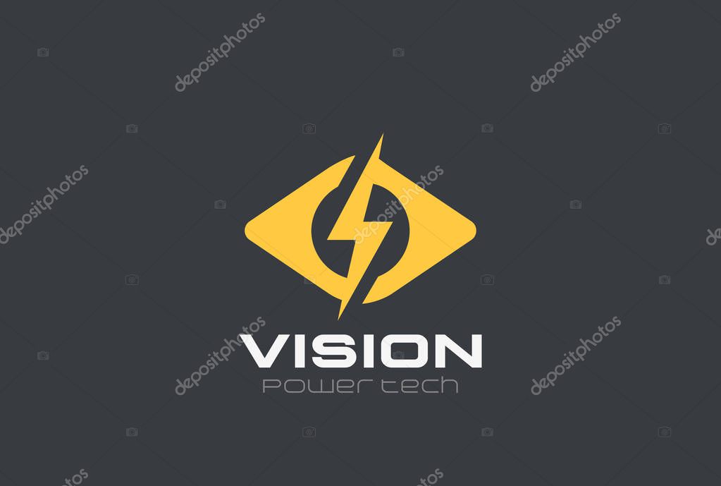 Flash Eye Logo abstract design vector template