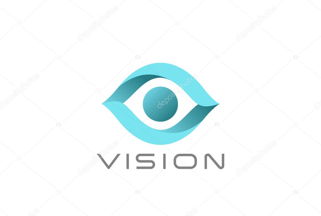 Eye Logo abstract design vector template