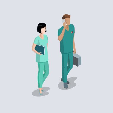 erkek ve kadın doktorlar