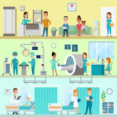 Düz stil Hastanesi klinik ekipman