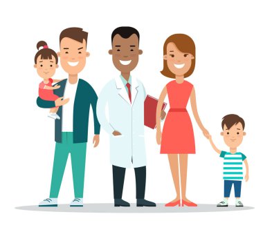 Hastanede mutlu aile 