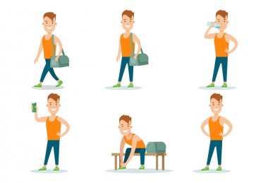 Sağlıklı yaşam tarzı Icon set 