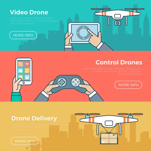 Technologie Infografik Banner — Stockvektor