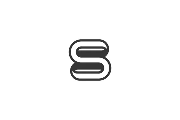 Brief s Logo Design Vektor-Vorlage — Stockvektor