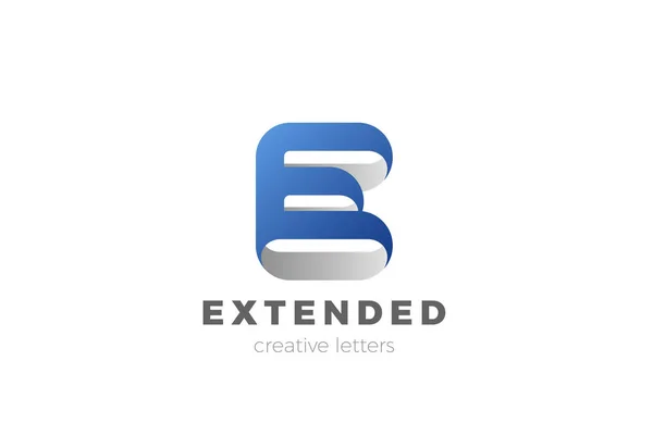 Letter E Logo ontwerp vector template Lint Lettertype stijl Typograaf — Stockvector