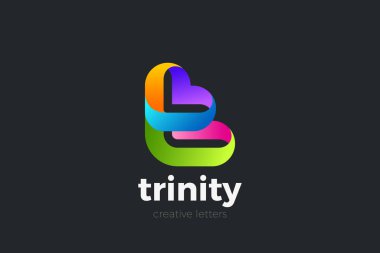 T Harfi Logo tasarım vektörü şablonu Kurdele Yazı Tipi Typograph