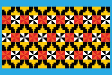 Geleneksel Etnik Lampung Kumaş Deseni (Tapis)