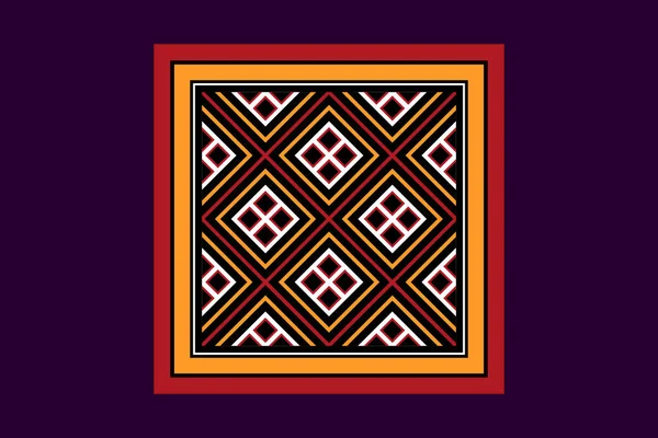 Toraja Pattern Sanguba Tator Design Illustration — Stockvektor