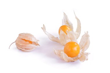 izole yakın çekim Cape bektaşi üzümü (lezzetli physalis) meyve 