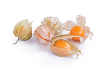 izole yakın çekim Cape bektaşi üzümü (lezzetli physalis) meyve 