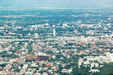 Chiang Mai, Tayland - 9 Eylül 2017: Yüksek açı görünümünü Ch