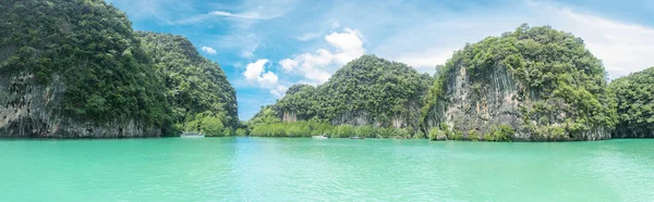 Hermosa Vista Panorámica Del Paisaje Marino Composición Laguna Natural Koh —  Fotos de Stock