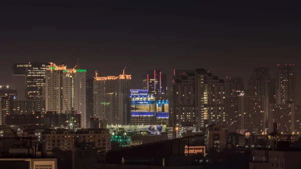 バンコク 夜のタイ 夜間の高層ビルが点灯してタイの首都のバンコク タイ王国 2017 ビュー — ストック写真
