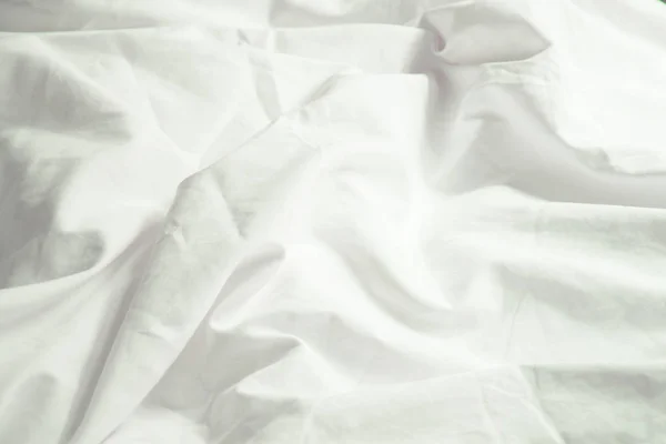 White Pillow Bed Wrinkle Messy Blanket Bedroom Sleeping Long Night — Stock Photo, Image