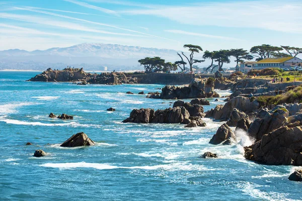 Scénická Monterey Pobřeží Krásné Pobřeží Kalifornie Pacific Grove Monterey Kalifornie — Stock fotografie