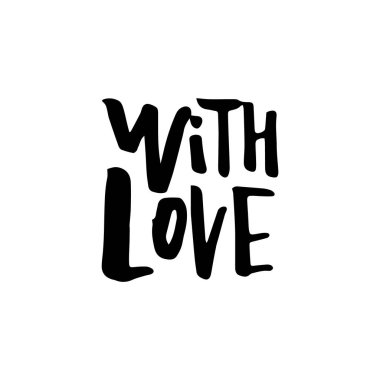 Neşeli Noel kartı hat ile aşk ile