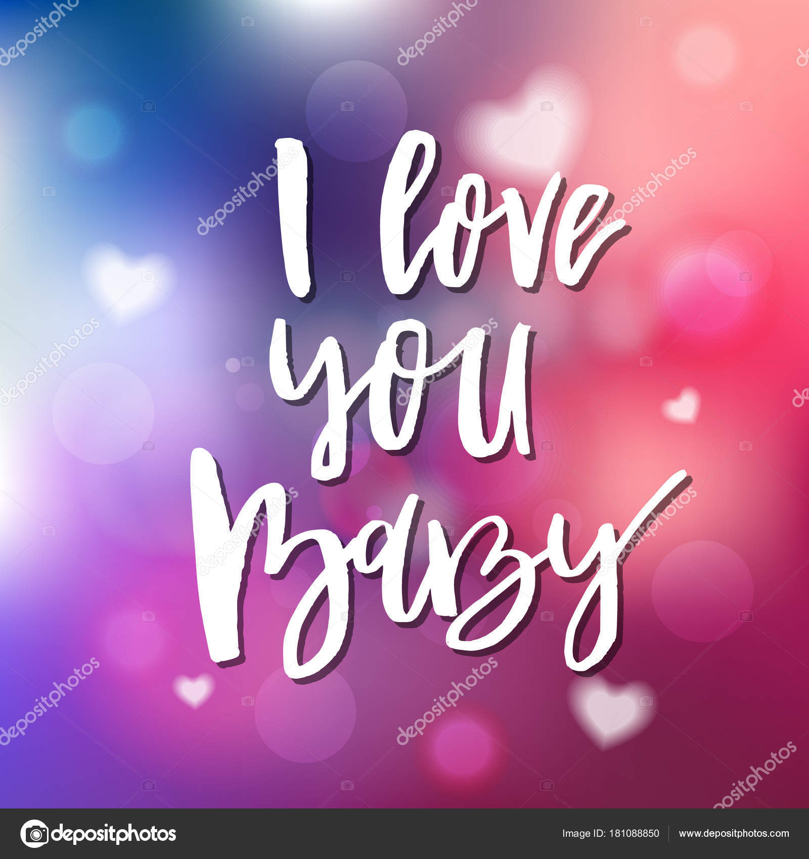 I Love You Baby Calligraphy For Invitation Greeting Card Pri Vector Image By C 21kompot Vector Stock