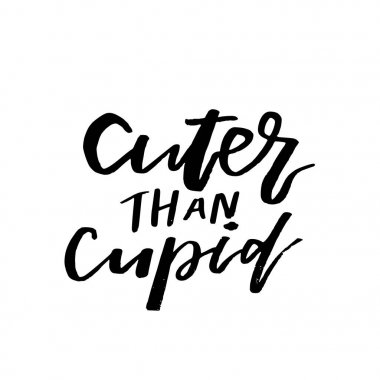 Aşk tanrısı - mutlu Sevgililer günü kartı hat ile daha şirin te