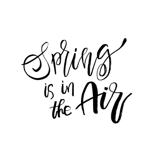 春は、空気 - 手描き下ろしインスピレーション引用。ベクトル タイプミス — ストックベクタ