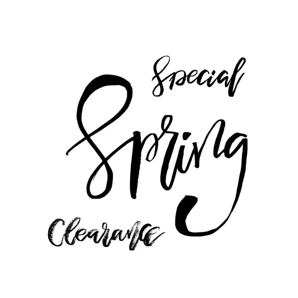 Special våren Clearance - Hand dras inspiration offert. Vektor — Stock vektor