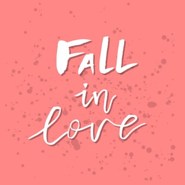 Aşık - el yazısı ilham verici Sevgililer günü romantik