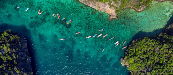 Gran Vista Aérea Las Islas Phi Phi Tailandesas — Foto de Stock