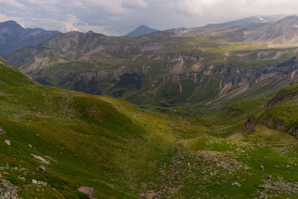 Prachtig Uitzicht Alpine Groene Berg — Stockfoto