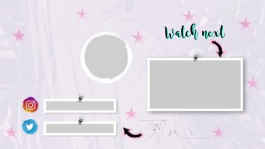 Hareketli Grafik Canlandırma Video Şablonu Sosyal Medya, Üye Ol, Paylaş