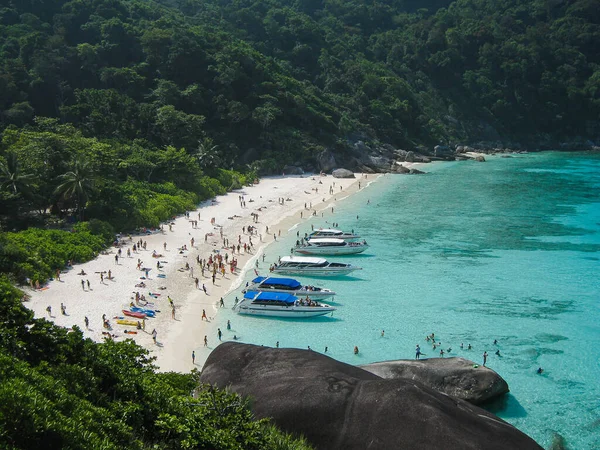 Wunderschönes Kristallklares Meer Auf Der Tropischen Insel Similan Andamanensee Thailand — Stockfoto