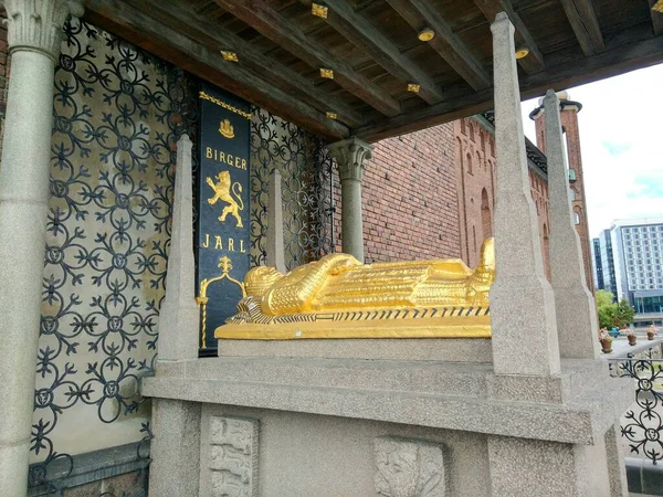 Stockholm Sweden August 2017 Tomb Jarl Birger Tomb Located Territory — Stock Photo, Image