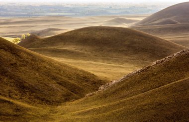 Sonbaharda Steppe tepeleri, Ural dağları