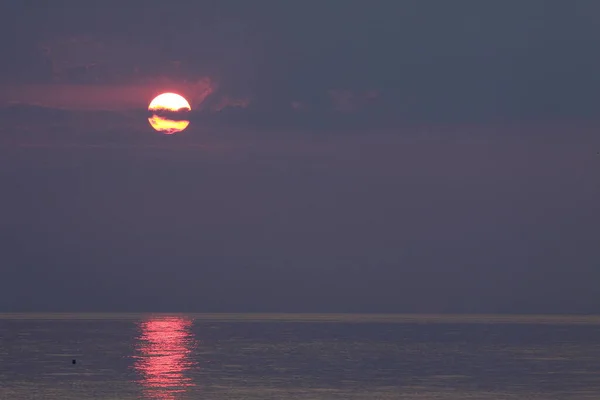 Lever Soleil Sur Mer Égée Grèce — Photo