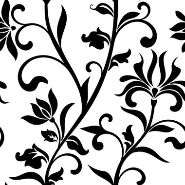 Beyaz bir arka planda kesintisiz çiçek desenli. Vintage tarzı. Desen olabilir baskı Tekstil almak için kullanılan, wallpaper, ambalaj