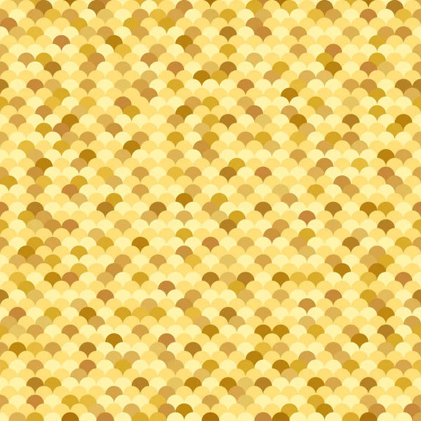 Modèle sans couture doré avec texture d'échelle de poisson — Image vectorielle