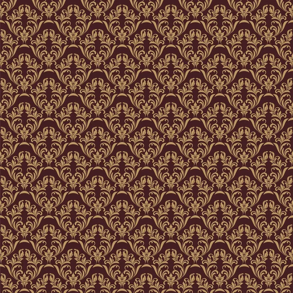 Patrón de vector sin fisuras. Diseño elegante en estilo barroco real. Diseño de lujo. Ideal para impresión textil, envoltura y fondos de pantalla . — Archivo Imágenes Vectoriales