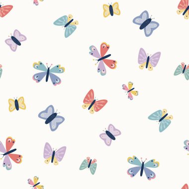 Dağılmış kelebek kusursuz vektör örüntüsünü tekrarla.