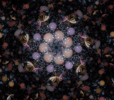 Çizimler psikedelik fraktal fraktal geometrik renkli süs