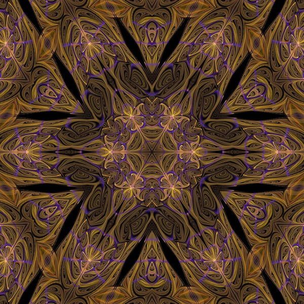 Kaleidoscope Abstractart Bela Fantasia Fractal Ilustração Gráfica — Fotografia de Stock