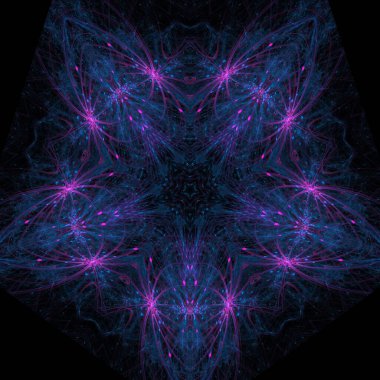 Kaleydoskop soyut güzel fantezi fraktal çizim 