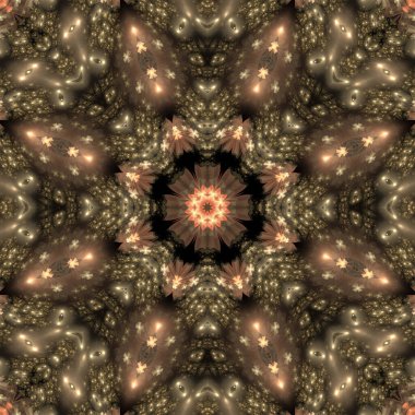 Kaleydoskop soyut güzel fantezi fraktal çizim 