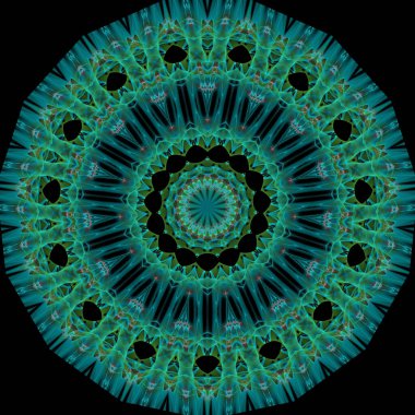 Kaleydoskop soyut güzel fantezi fraktal çizim 
