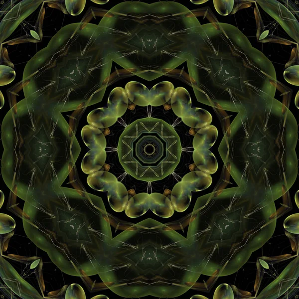 Kaleidoscoop Abstractart Mooie Fantasie Fractal Grafische Illustratie — Stockfoto