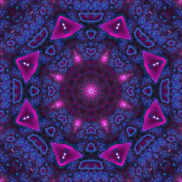 Kaleidoscope Abstractart Bela Fantasia Fractal Ilustração Gráfica — Fotografia de Stock