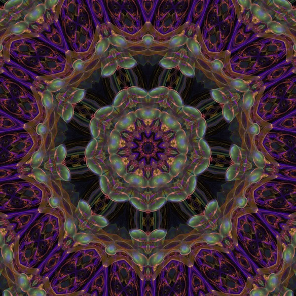 Kaleidoscoop Abstractart Mooie Fantasie Fractal Grafische Illustratie — Stockfoto