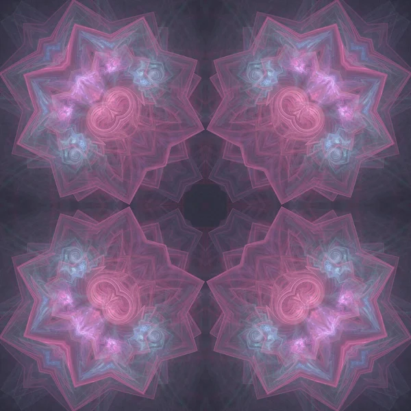 Kaleidoscope Abstractart Όμορφη Φαντασία Φράκταλ Γραφική Απεικόνιση — Φωτογραφία Αρχείου