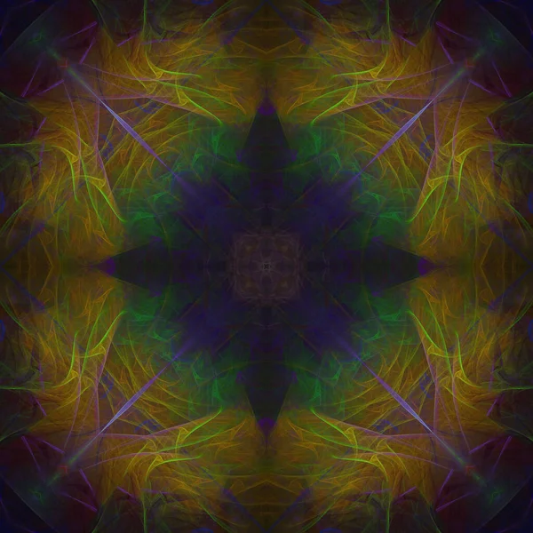 Kaleidoscope Abstractart Όμορφη Φαντασία Φράκταλ Γραφική Απεικόνιση — Φωτογραφία Αρχείου